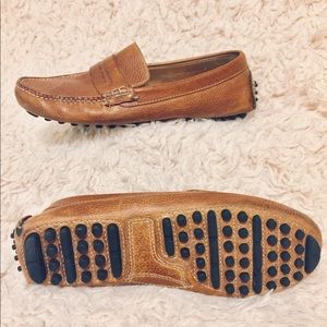 Cole Haan camel leather loafers